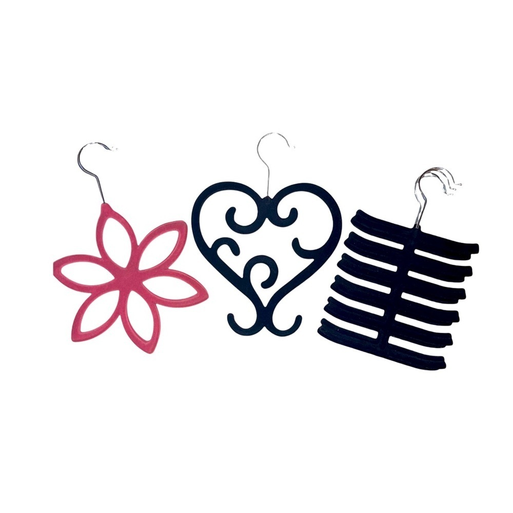 Bundle of 7 Mini Felt Accessory Hangers (good for jewelry, scarves, etc)